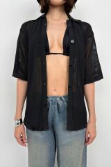 Polo Yaka Fileli Bluz