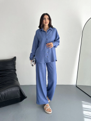 Gömlek Pantolon Ikili Takım - Mavi