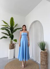 Acco Taş Detaylı Elbise