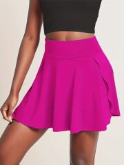 Kadın Yüksek Bel Cepli Sandy Short Etek