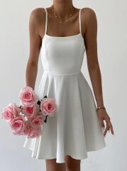 Pole İp Askılı Elbise