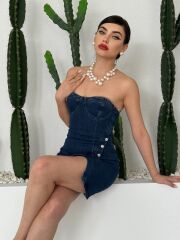 Nerg Düğme Detaylı Elbise