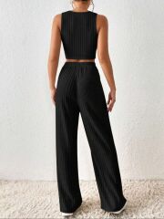 Kadın şardonsuz Kaşkorse Kumaş Ikili Takım