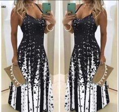 Kadın Suprem Kumaş Dijital Baskılı Elbise