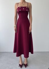 Acco Taş Detaylı Elbise