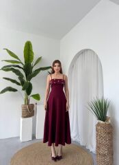 Acco Taş Detaylı Elbise