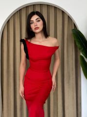 Jovani Omuz Detaylı Elbise