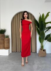 Jovani Omuz Detaylı Elbise