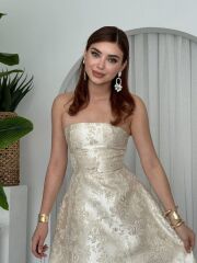 Haseki Straplez Elbise