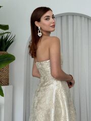 Haseki Straplez Elbise