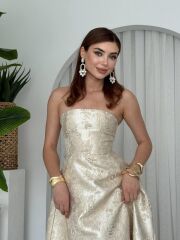 Haseki Straplez Elbise