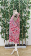 Kadın Omuzlardan Açık Boyundan Askılı çok Renkli Dokuma Elbise