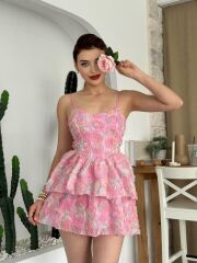 Flora İp Askılı Elbise