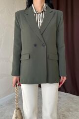 Haki Blazer Ceket