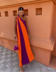 ÇİFT RENKLİ ELBİSE