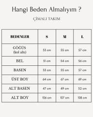 Kadın Modal Kumaş Çimalı Alt Üst Siyah Takım