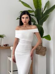 Dron Straplez Elbise