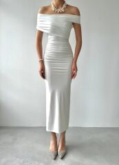 Dron Straplez Elbise