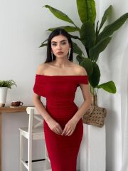 Dron Straplez Elbise