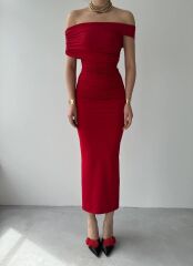 Dron Straplez Elbise