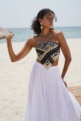 Dikiş Detay Maxi Etek