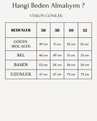 %100 Viskon İpeksi Dokulu Buz Mavisi Gömlek Premium Serisi