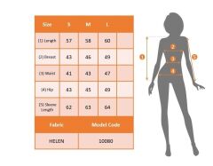 Kadın Uzun Kollu Baskılı V Hakim Yaka Helen Bluz