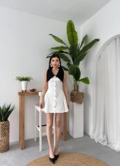 Ness Düğmeli Elbise