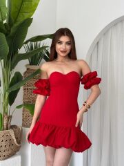 Peyda Straplez Elbise