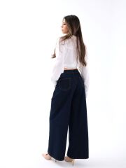 7437 KOT PANTOLON-MAVİ