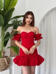 Peyda Straplez Elbise