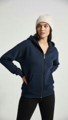 Premium Serisi 3 İplik Kapşonlu Oversize Antrasit Sweat-shirt