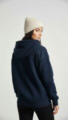 Premium Serisi 3 İplik Kapşonlu Oversize Antrasit Sweat-shirt