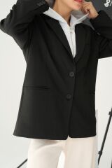 Fermuarlı Ceket - Siyah-Gri