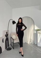 Vedo Çiçek Detaylı Elbise