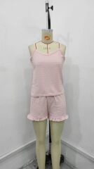 Kadın Ip Askılı Atlet Ve Alt Pon Pon Aerobin Short Takım