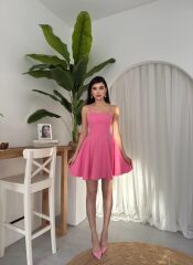 Pole İp Askılı Elbise