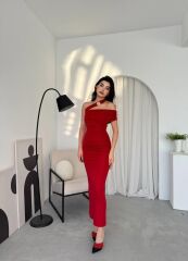 Reta Çapraz Omuz Elbise