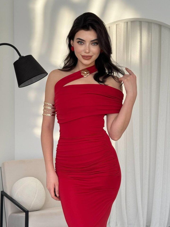 Reta Çapraz Omuz Elbise