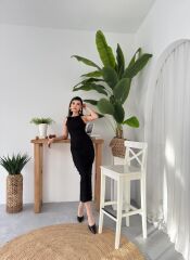 Lers Çiçek Detaylı Elbise