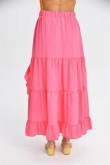 Audrey Fıfrlı Yırtmaç Detay Etek 4037