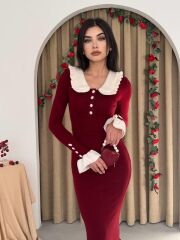 Sura Bebe Yaka Elbise