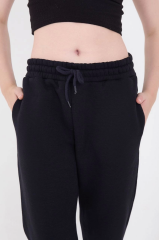 Üç İplik Basic Lastikli Eşofman Pantolon - Lacivert