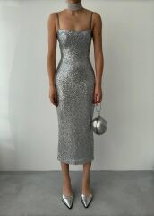 Woxo İp Askılı Elbise