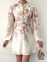 Simsor Çiçekli Elbise