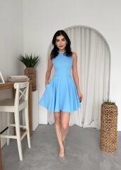 Berl Cep Detaylı Elbise