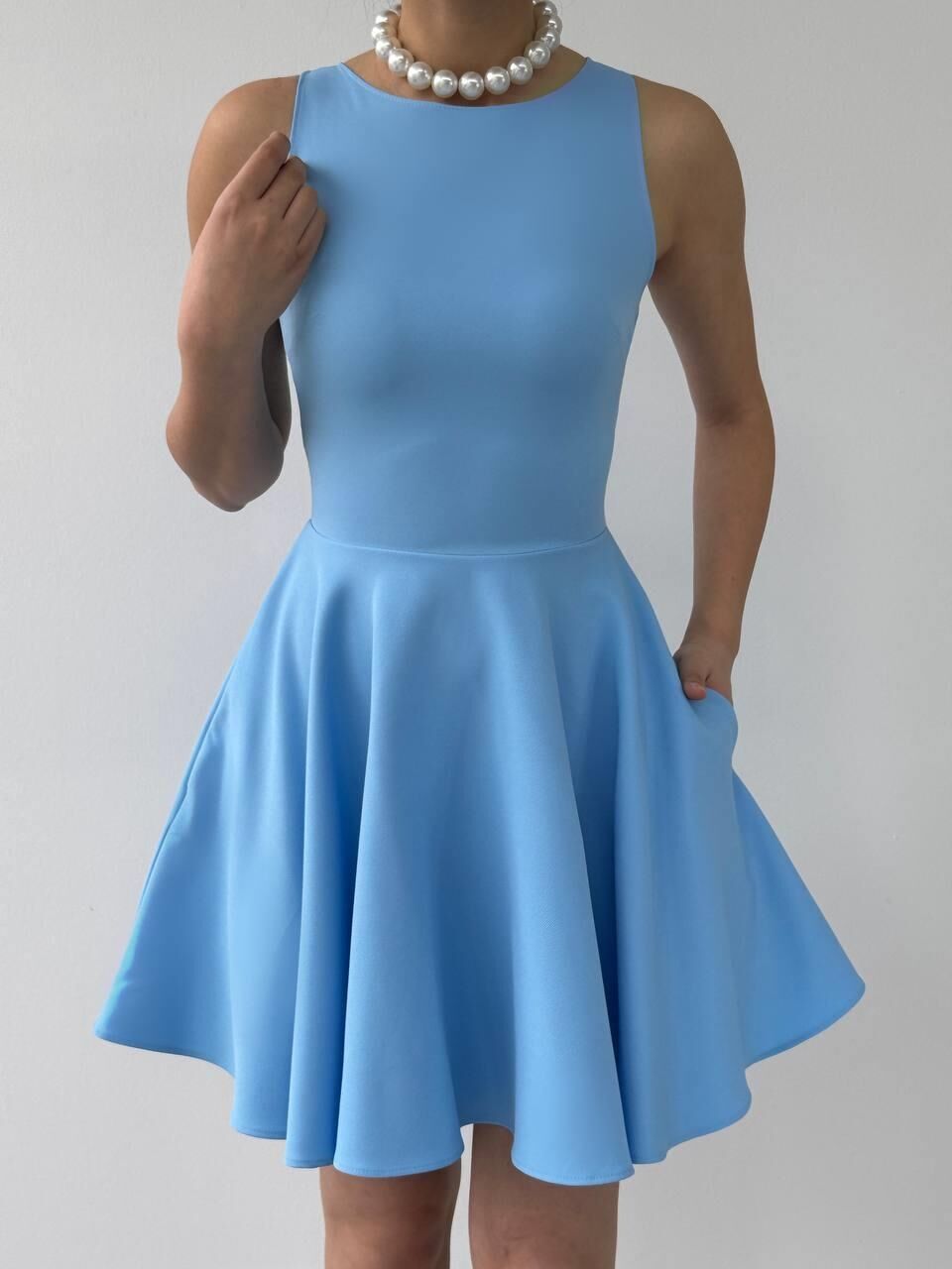 Berl Cep Detaylı Elbise