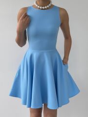 Berl Cep Detaylı Elbise