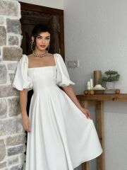 Benjamin Çan Etekli Midi Boy Elbise