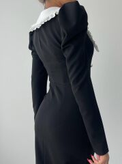 Palmas Geniş Yakalı Elbise